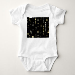 Ethnischer Pfeil: Nahtloses Musterdesign Baby Strampler