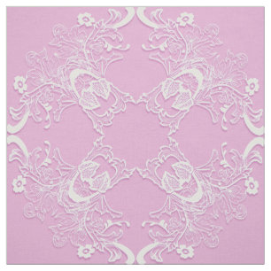 Ethnischer rosa Mit Blumenmandala. Stoff