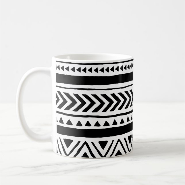 Ethnischer Stamm: Handgemachte Muster Kaffeetasse (Links)