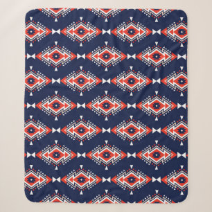 Ethnischer Stil, geometrisches nahtloses Muster. Sherpadecke
