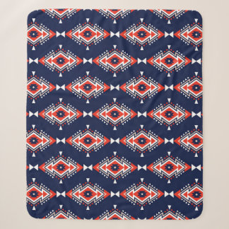 Ethnischer Stil, geometrisches nahtloses Muster. Sherpadecke