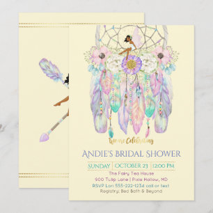 Ethnischer Traumfänger Boho jedes Farbpapier Einladung