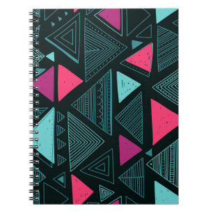 Ethnischer tribaler Boho: Doodle Vintage. Notizblock