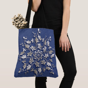 Ethnischer Vintager Mit Blumenmandala Tasche