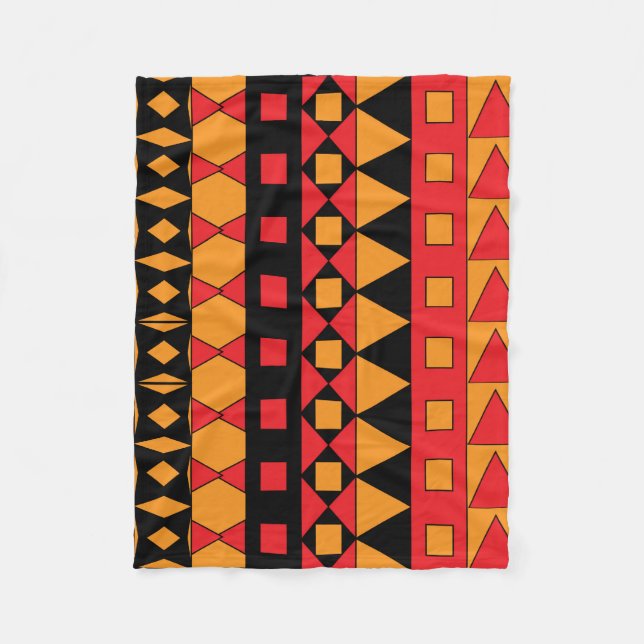 Ethnisches afrikanisches geometrisches fleecedecke (Vorderseite)