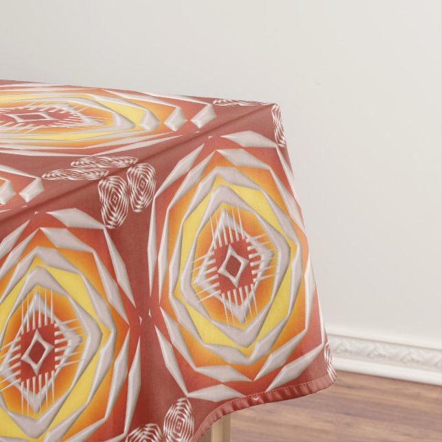 Ethnisches afrikanisches geometrisches tischdecke (Beispiel)