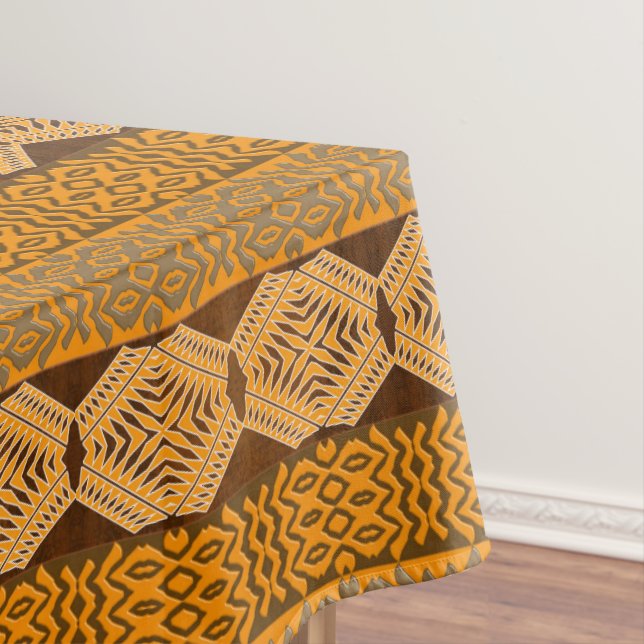 ethnisches afrikanisches gestreiftes Stammes- Tischdecke (Beispiel)