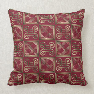 Ethnisches afrikanisches Muster mit Adinkra Kissen