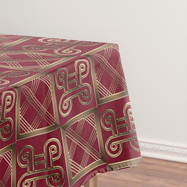 Ethnisches afrikanisches Muster mit Adinkra Tischdecke (Beispiel)