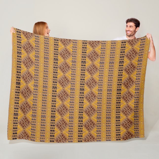 ethnisches afrikanisches Stammes- geometrisches Fleecedecke (Beispiel)