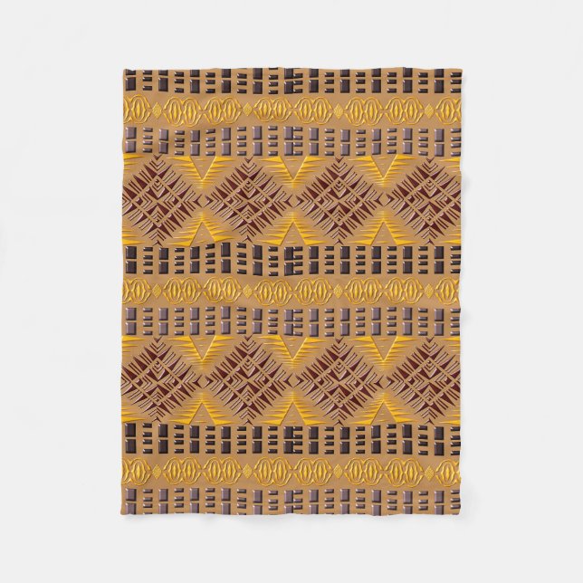 ethnisches afrikanisches Stammes- geometrisches Fleecedecke (Vorderseite)
