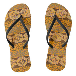 ethnisches afrikanisches Stammes- geometrisches Flip Flops