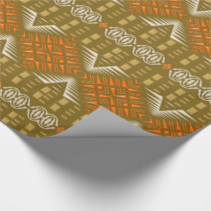 ethnisches afrikanisches Stammes- geometrisches Geschenkpapier
