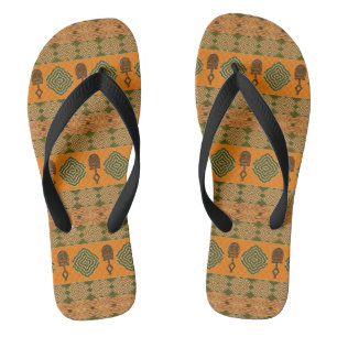 ethnisches afrikanisches Stammes- Muster Flip Flops
