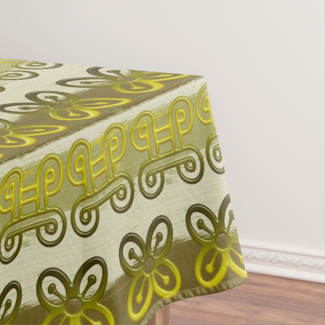 Ethnisches afrikanisches Stammes- Muster mit Tischdecke (Beispiel)