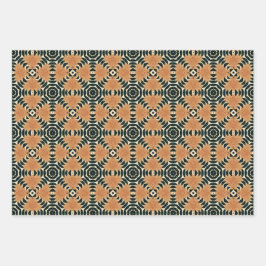 Ethnisches amerikanisches Boho Art Pattern Set 1 Geschenkpapier Set