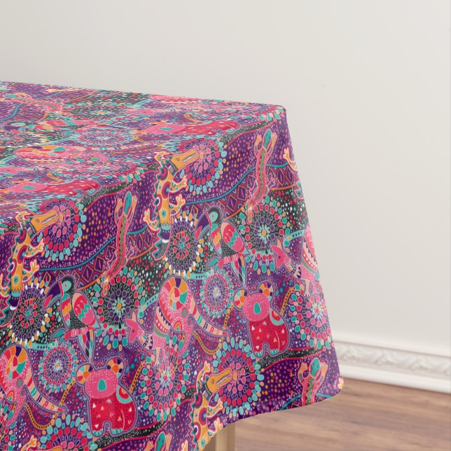 Ethnisches Art-Tier-Muster Tischdecke (Beispiel)