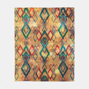 Ethnisches boho grunge altes Muster. Tribal Art Pr Fleecedecke