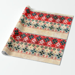 Ethnisches boho grunge altes Muster. Tribal Art Pr Geschenkpapier