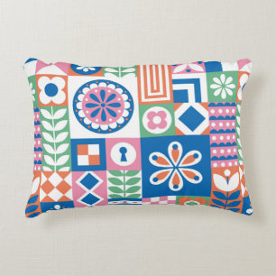 Ethnisches boho nahtloses Muster. Tribal Art Print Dekokissen