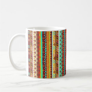 Ethnisches boho nahtloses Muster. Tribal Art Print Kaffeetasse