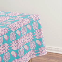 Ethnisches Boho versieht Paisley mit Federn Tischdecke