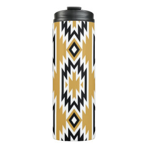 Ethnisches Boho: Vintages geometrisches Muster. Thermosbecher