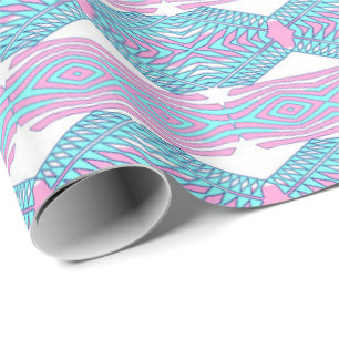 Ethnisches geometrisches Muster Geschenkpapier