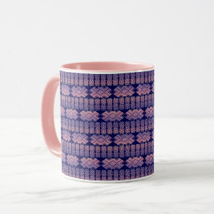 Ethnisches geometrisches Steigungs-Muster Tasse