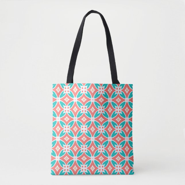 Ethnisches Mehrfarbenmuster Tasche (Vorderseite)