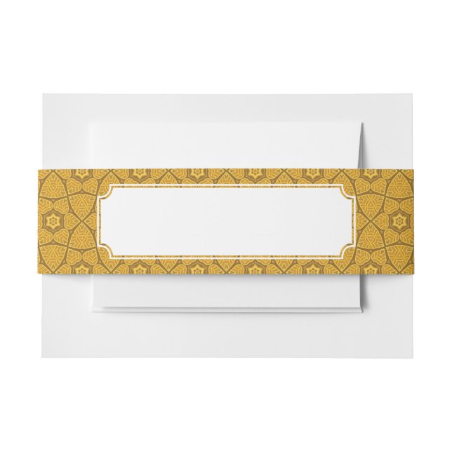 Ethnisches modernes geometrisches Muster Einladungsbanderole (Vorderseite Beispiel)