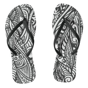 Ethnisches Muster 3 Flip Flops