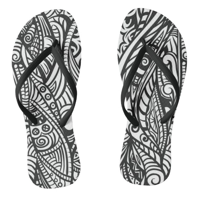 Ethnisches Muster 3 Flip Flops (Fußbett)