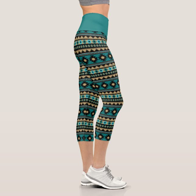 Ethnisches Muster Capri Leggings (Rechts)