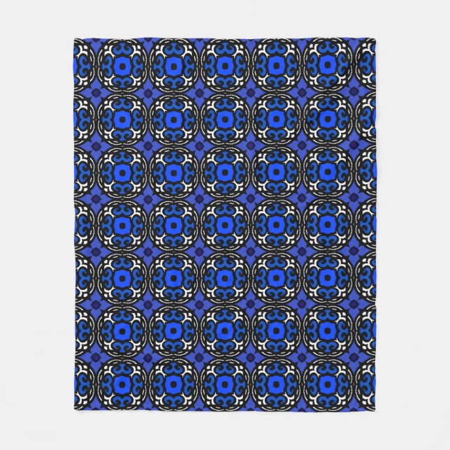 Ethnisches Muster mit türkischen Motiven Fleecedecke (Vorderseite)