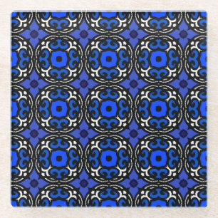Ethnisches Muster mit türkischen Motiven Glasuntersetzer