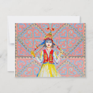 Ethnisches Muster. Postkarte