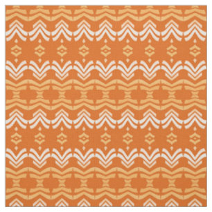 ethnisches orange Muster Stoff