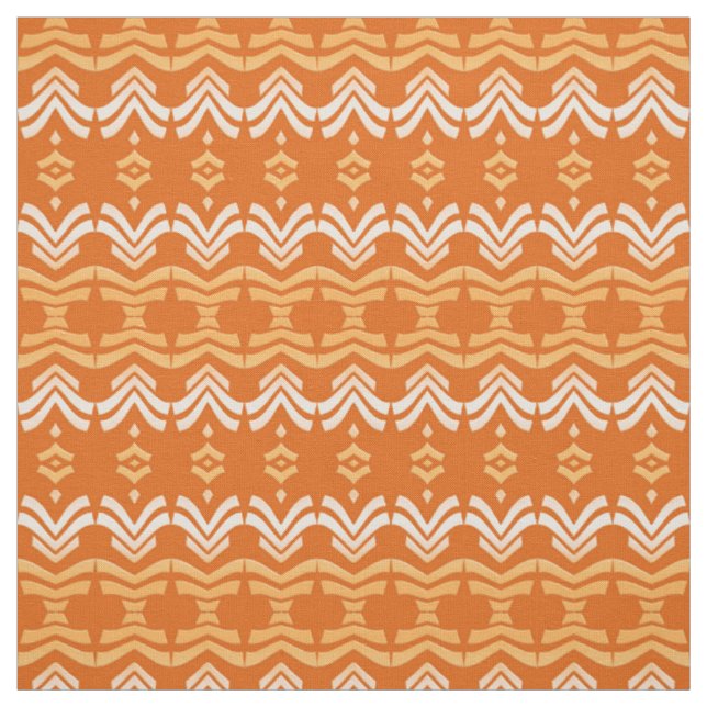 ethnisches orange Muster Stoff (Muster)