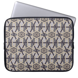 Ethnisches orientalisches Ornament Stickereidekor Laptopschutzhülle