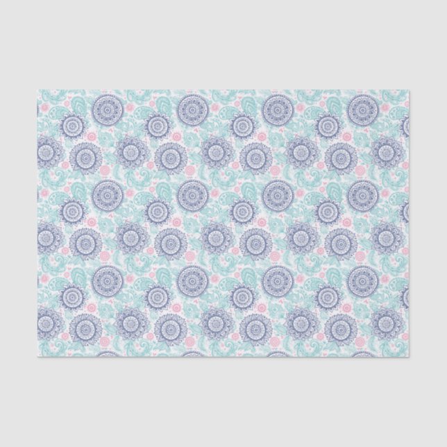Ethnisches Paisley-Muster Seidenpapier (Vorderseite)