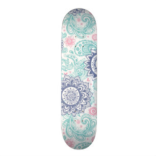 Ethnisches Paisley-Muster Skateboard