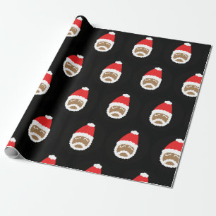 Ethnisches Sankt-MED (Schwarzes) Geschenkpapier