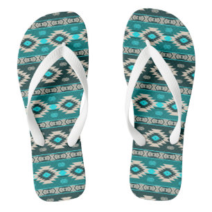 ethnisches Stammesmuster im Südwesten. Flip Flops