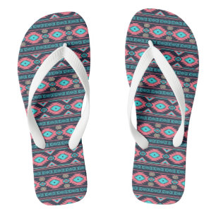 ethnisches Stammesmuster im Südwesten. Flip Flops