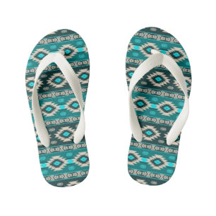 ethnisches Stammesmuster im Südwesten. Kinderbadesandalen