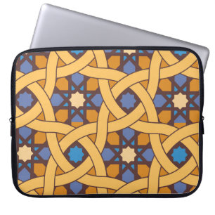 Ethnisches Stil Abstractes Mosaikmuster Laptopschutzhülle
