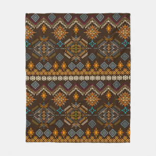 Ethno-nahtloses Muster. Ethnischer Boho-Ornament.  Fleecedecke