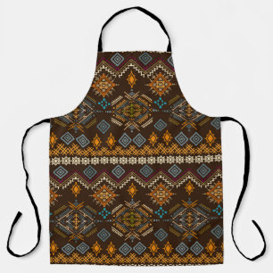 Ethno-nahtloses Muster. Ethnischer Boho-Ornament.  Schürze