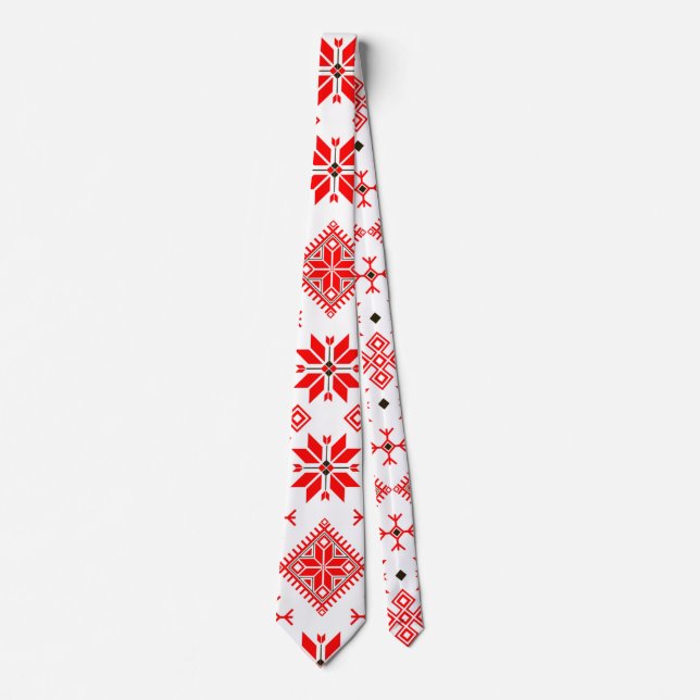 Ethno Slavic Motive Krawatte (Vorderseite)